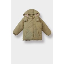 DeFacto Kapüşonlu Cepli Çıtçıtlı Fermuarlı Şişme Mont Kız Bebek C5301A525AU