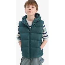 DeFacto Su İtici Kapüşonlu Fermuarlı Şişme Yelek Erkek Çocuk C4334A825AU