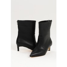 Mio Gusto Siyah Renk Kadın Ince Topuklu Bot