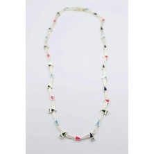 Taşlı Marka Kolye - Altın