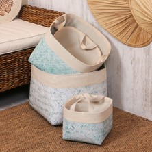 Mylamp Humi 36X36X28 cm Doğal Bambu L Sepet