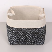 Mylamp Humi 36X36X28 cm Doğal Bambu L Sepet