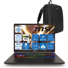 Msı Vector 16 Hx Aı WA2XWIG-090XTR Ultra 9 275HX Aı 128GB 512 GB SSD 16 GB/RTX5080 Gddr7 175W 16" Qhd+ (2560X1600) 240HZ WIN11PRO Taşınabilir Bilgisayar WA2XWIG090XTRW33128G + Zettaçanta