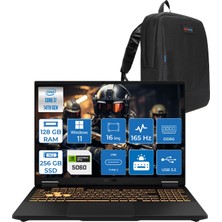 Asus Tuf Gaming F16 FX608JMR 14. Nesil Intel I7-14650HX 128GB Ddr5 256GB SSD 8GB/RTX5060 115W 165Hz 16"wuxga Fhd+ 300NITS IPS WIN11PRO Gaming Bilg. WRV077P26128G + Zettaçanta