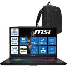 Msı Katana 17 Hx B14WFK-217TR 14. Nesil Intel İ9-14900HX 128GB Ddr5 512GB SSD 8GB/RTX5060 115W 17.3" Qhd (2560*1440), 240Hz IPS Windows 11 Home Taşınabilir Bilgisayar. W217TRH27128G + Zettaçanta