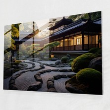 Popcas Zen Bahçesi Cam Tablo Fotoğrafçılığı - Zen Bahçesi Duvar Dekorasyonu Cam Tablo Cam Sanatı
