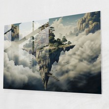 Popcas Sürreal Zen Bahçe Cam Tablo - Zen Bahçe Cam Tablo Sürreal Sanat Zen Bahçe