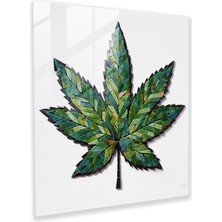 Popcas Jeometrik Ot Mozaik Cam Tablo - Mozaik Cam Duvar Sanatı Cam Tablo