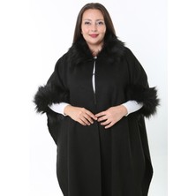 Xl Modam Kadın Büyük Beden Suet Panço
