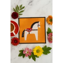 Evdek 2’li Dijital Baskılı Nakış Detaylı Kokteyl Peçete Ds1