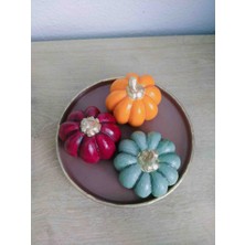 Dekoratif El Yapımı Kabak Biblo Seti – Cadılar Bayramı