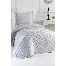 Çeyiz Diyarı Samira 2 Parça Tek Kişilik Pike Takımı Gri