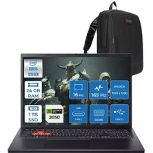 Acer Nitro Lite Intel Core I5 13420H 24GB Ddr5 2tb SSD 6GB/RTX3050/45W 16" Wuxga IPS 165Hz Windows 11 Home Taşınabilir Bilgisayar NHDAAEY001H07 + Zettaçanta