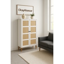 Çok Amaçlı Kiler Dolabı Ayakkabılık Eşya Dolabı Hasır Dolap