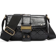 Kadın Siyah Uzun Askılı Omuz Çantası 25WBD271618