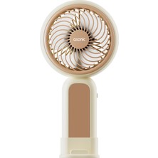 Asonic AFN21 Krem 250MAH Elde Taşınabilir Masaüstü USB Fan