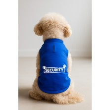 Kedi ve Köpek Kıyafeti & Elbisesi - Saks Mavi Security Atlet