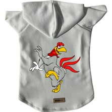 Kapişonlu Polar Sweatshirt Köpek ve Kedi Kıyafeti & Elbisesi - Beyaz Fog Horn