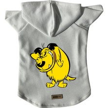 Kapişonlu Polar Sweatshirt Köpek ve Kedi Kıyafeti & Elbisesi - Beyaz Rabugento