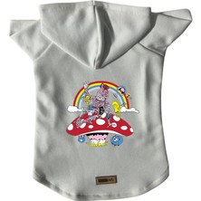 Kapişonlu Polar Sweatshirt Köpek ve Kedi Kıyafeti & Elbisesi - Beyaz City 30