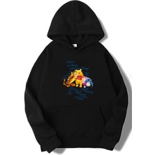 Brz Collection Unisex Oversize Sweet As Honey Hoodie Siyah