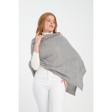 T- Crazy Knitwear Petek Desen Triko Omuz Şalı, Şık Yumuşak Dokulu Triko Örme Omuz Şalı