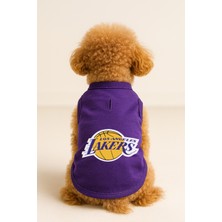 Kedi ve Köpek Kıyafeti & Elbisesi - Mor Los Angeles Lakers Atlet