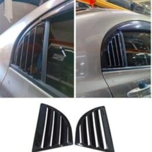 Honda Civic Fd6 Kelebek Cam Vizörü Parlak Siyah Plastik