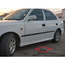 Hyundai Accent Admire Yan Marşpiyel Seti Mat Siyah Plastik 2000-2006