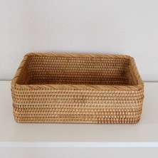 Mylamp Nur Rattan  33X23X10 cm Saklama Kutusu  & Dekoratif Sepet