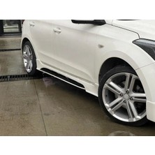 Hyundai I20 Custom Yan Marşpiyel Seti Mat Siyah Plastik