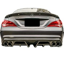 Mercedes W117 Cla Serisi Amg Piecha Difüzör Plastik Parlak Siyah