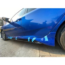 Honda Civic Fc5 Mugen Yan Marşpiyel Seti Mat Siyah Plastik
