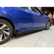 Honda Civic Fc5 Typer Yan Marşpiyel Seti Mat Siyah Plastik