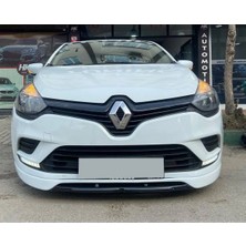 Renault Clio 4 Makyajsız Ön Ek Karlık Mat Siyah Plastik