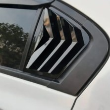 Honda Civic Fb7 Kebelek Cam Vizörü Parlak Siyah Plastik