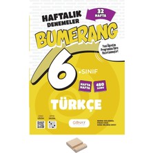 Günay Yayınları 6. Sınıf Bumerang 32 Haftalık Türkçe Denemeleri+ Telefon Standı