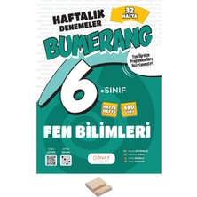 Günay Yayınları 6. Sınıf Bumerang 32 Haftalık Fen Denemeleri+ Telefon Standı