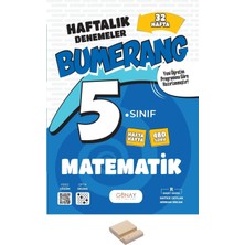 Günay Yayınları 5. Sınıf Bumerang 32 Haftalık Matematik Denemeleri+ Telefon Standı
