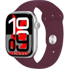 Bunnys Apple iPhone 16 Pro Uyumlu Bordo Akıllı Saat WATCH10 2025 Hediyeli Amoled Ekran