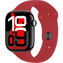 Bunnys Apple iPhone Xs Uyumlu Kırmızı Akıllı Saat WATCH10 2025 Hediyeli Amoled Ekran
