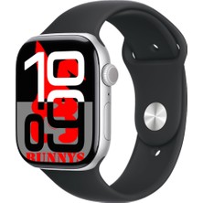 Bunnys Apple iPhone 15 Plus Uyumlu Siyah Akıllı Saat WATCH10 2025 Hediyeli Amoled Ekran