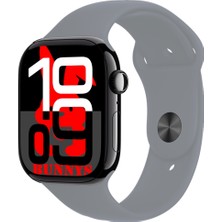 Bunnys Apple iPhone x Uyumlu Gri Akıllı Saat WATCH10 2025 Hediyeli Amoled Ekran