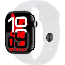 Bunnys Apple iPhone 13 Pro Uyumlu Beyaz Akıllı Saat WATCH10 2025 Hediyeli Amoled Ekran