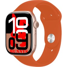 Bunnys Samsung Galaxy A33 Uyumlu Turuncu Akıllı Saat WATCH10 2025 Hediyeli Amoled Ekran