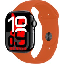 Bunnys Oppo A54S Uyumlu Turuncu Akıllı Saat WATCH10 2025 Hediyeli Amoled Ekran