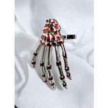 Dükkan Design Ayarlanabilir Kırmızı Iskelet Yüzük