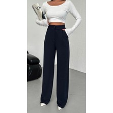 Bol Paça Yüksek Bel Palazzo Pantolon