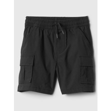 Gap Erkek Bebek Siyah Hybrid Pull-On Kargo Şort