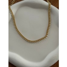 Vıp Seri Top Boncuk Detaylı Sallantılı Zincir Kolye